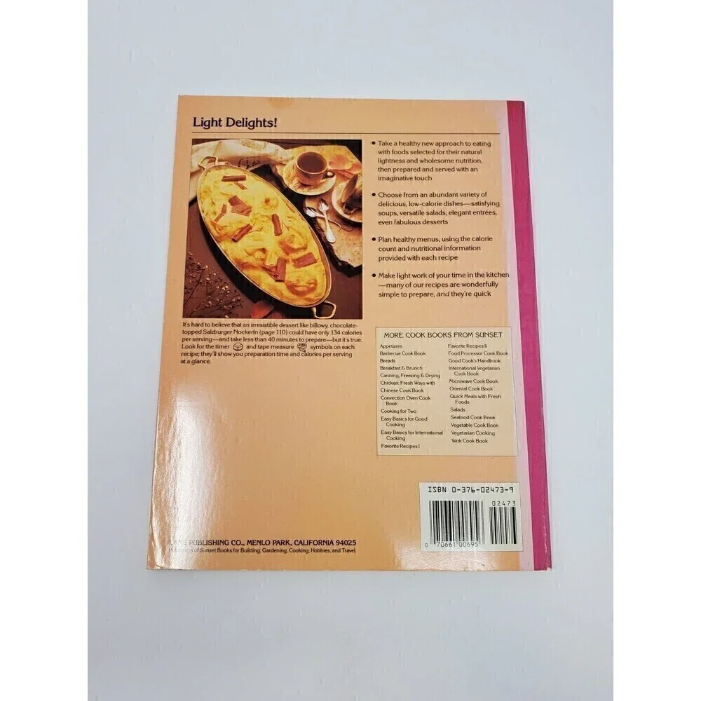 VINTAGE SUNSET COOKBOOK LOT OF 3 PAPERBACK 1970S 1980S SOUPS STEWS LIGHT CUISINE